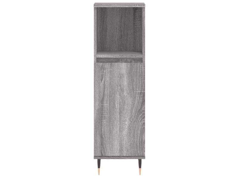 Ensemble d'armoires de salle de bain 3 pcs sonoma gris cf63014 - Conforama D