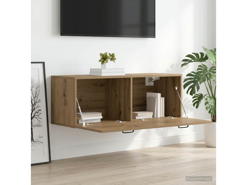  Meuble mural, meuble de rangement salon 100 x 36,5 x 35 cm bois d'ingénierie shl7136  - Conforama B