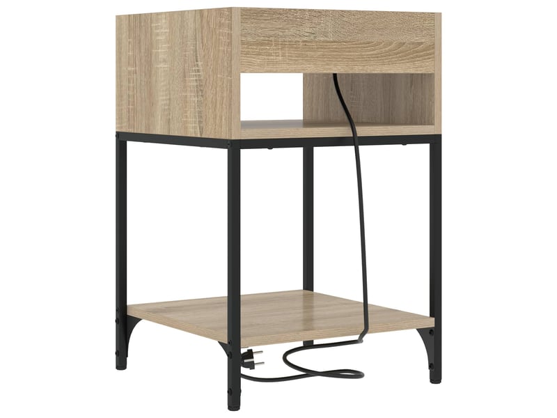  Table de chevet - cabinet de chevet - table de nuit chêne sonoma 40 x 40 x 61 cm  - Conforama D