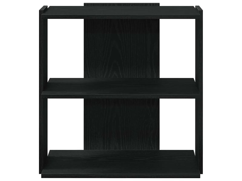  Bibliothèque à 3 niveaux, armoire à livres noir 60x30x60 cm bois d'ingénierie  - Conforama D