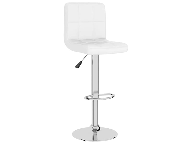  Tabouret de bar, chaise de bar blanc similicuir shl67696  - Conforama A