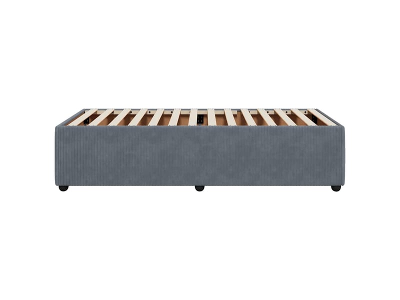  Lit simple- lit adulte -  cadre de lit sans matelas gris foncé 80x200 cm velours  - Conforama D