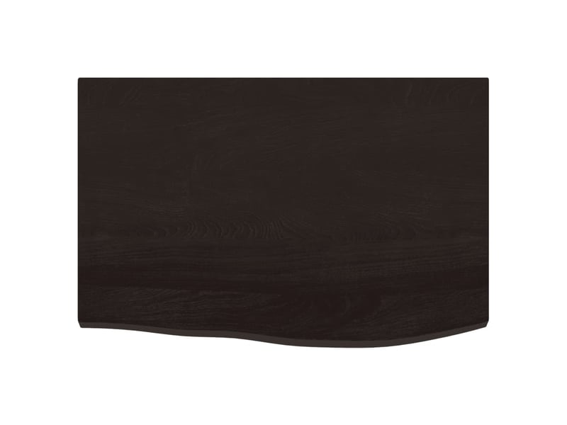 Comptoir de salle de bain, plan de travail marron foncé 60x40x2 cm bois traité cf65848 - Conforama C