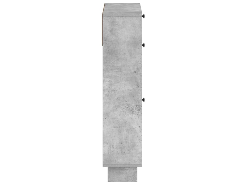  Meuble à chaussures, armoire à chaussures ede 78x24x103 cm bois d'ingénierie shl138  - Conforama E
