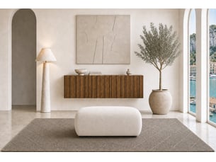 Pouf / repose pied <strong>CASANOVA</strong> <strong></strong> beige