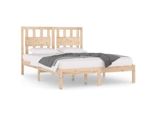 Lit 2 places 135x190 cm coloris marron
