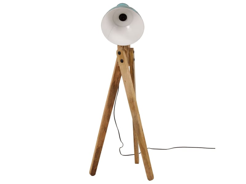  Lampadaire salon, lampe sur pied 25 w bleu délavé 45x45x120 cm e27  - Conforama C
