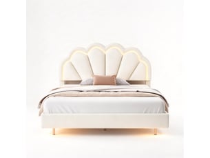 Lit 2 places 140x200 cm ROSAHQNDA   coloris beige