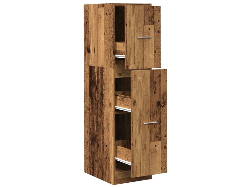 Meuble de rangement, armoire d'apothicaire vieux bois 30x41x118 cm bois d'ingénierie  - Conforama A