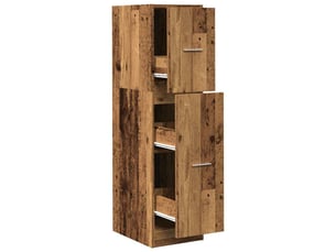 Meuble de rangement, armoire d'apothicaire vieux bois 30x41x118 cm bois d'ingénierie