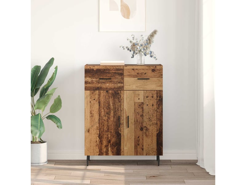  Buffet - bahut - meuble de rangement bois ancien 69,5 x 34 x 90 cm bois d'ingénierie  - Conforama D