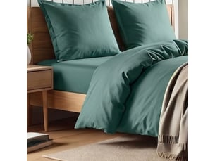 Drap housse 140x190 bonnet 35cm 100% coton canard - vitalia