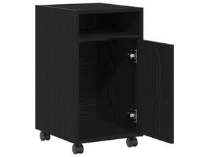 Meuble de rangemenrt, armoire latéral sur roulettes 33 x 38 x 60 cm bois d'ingénierie
