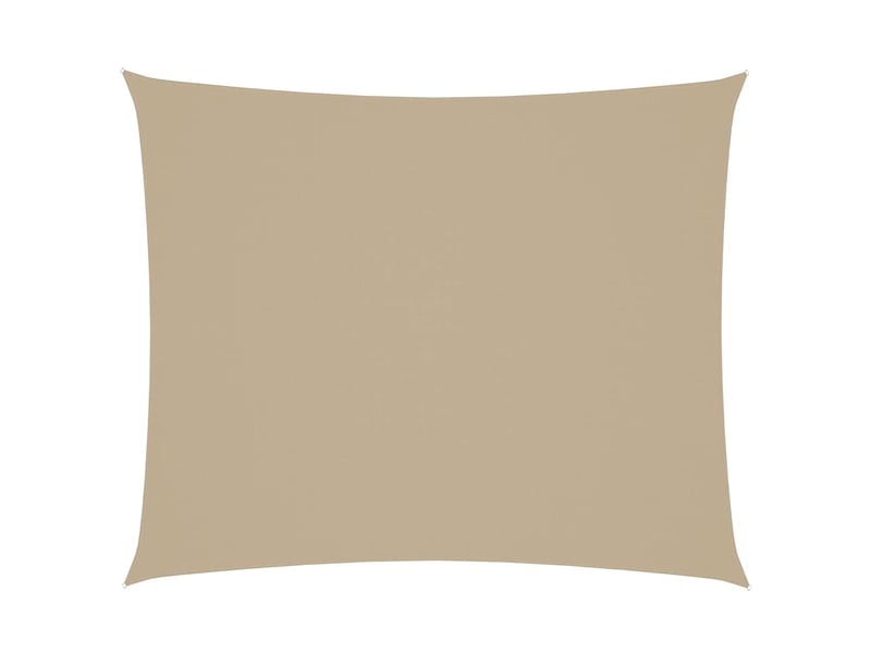  Voile de parasol - voile d'ombrage tissu oxford rectangulaire 4x6 m beige  - Conforama A