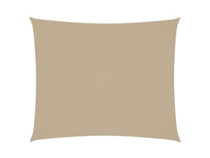 Voile de parasol - voile d'ombrage tissu oxford rectangulaire 4x6 m beige