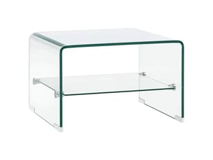 Table basse rectangulaire coloris transparent  