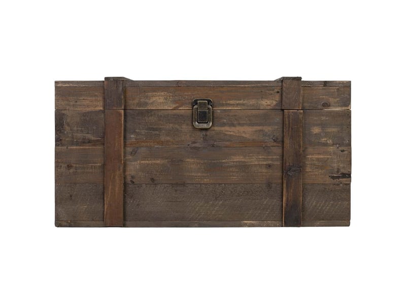 Coffre en bois marron 80x48x41 cm h - Conforama C