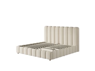 Lit coffre 160x200 cm    coloris beige