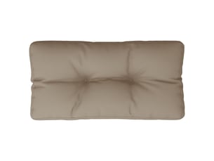 Coussin de palette, coussin de chaise, coussin de canapé taupe 80x40x12 cm tissu cf55470
