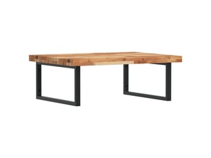 Étagère de vasque | étagère murale acier et bois massif d'acacia shl8408