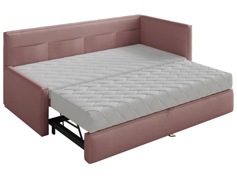 Selsey nesmi - lit rembourré - 90x200 cm - vieux rose Nesmi - Conforama E