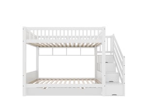 Lit superposé 90x200 cm <strong></strong> <strong></strong> coloris blanc