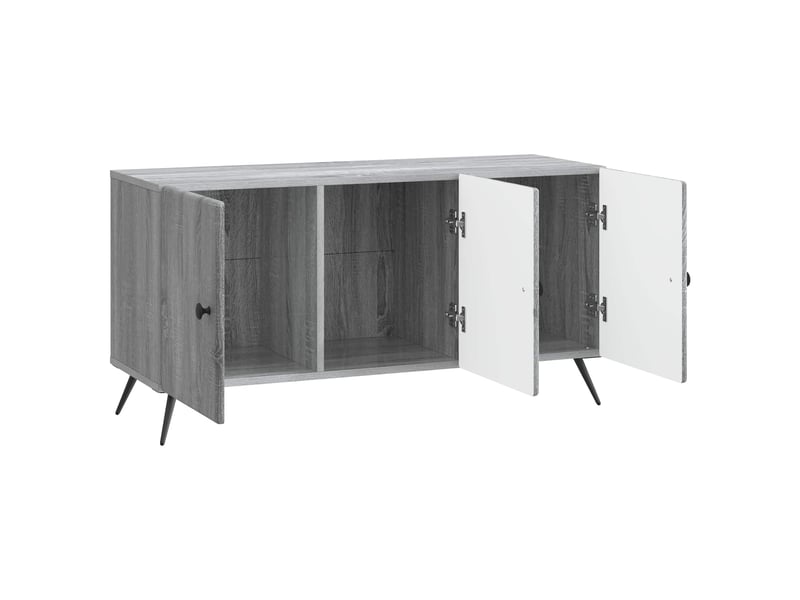  Meuble tv - banc tv - meuble de rangement sonoma gris 99 x 34,5 x 50 cm bois d'ingénierie  - Conforama E