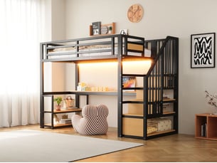 Lit combiné 90x200 cm SOGEU coloris bicolore