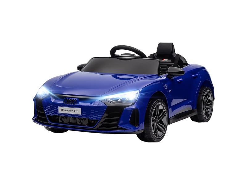  Voiture véhicule électrique enfant 12 v - télécommande parentale - effets sonores, lumineux - audi rs e-tron gt bleu  - Conforama B