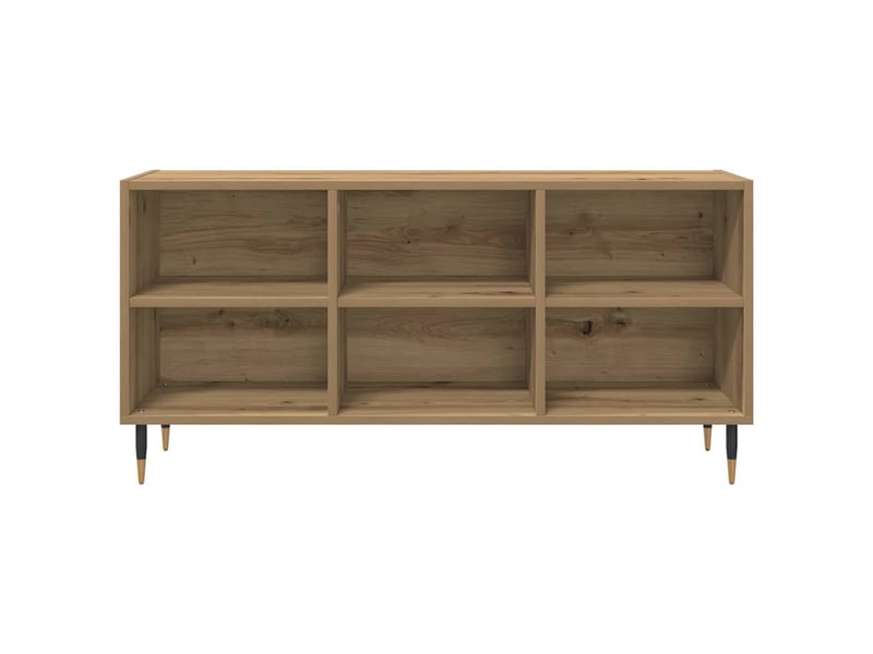  Meuble tv - banc tv - meuble de rangement 103,5 x 30 x 50 cm chêne artisanal bois d'ingénierie  - Conforama E