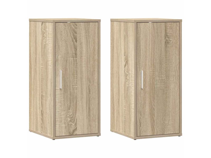  Armoires à chaussures 2 pcs, meuble à chaussures chêne sonoma 32x35x70 cm aggloméré  - Conforama A
