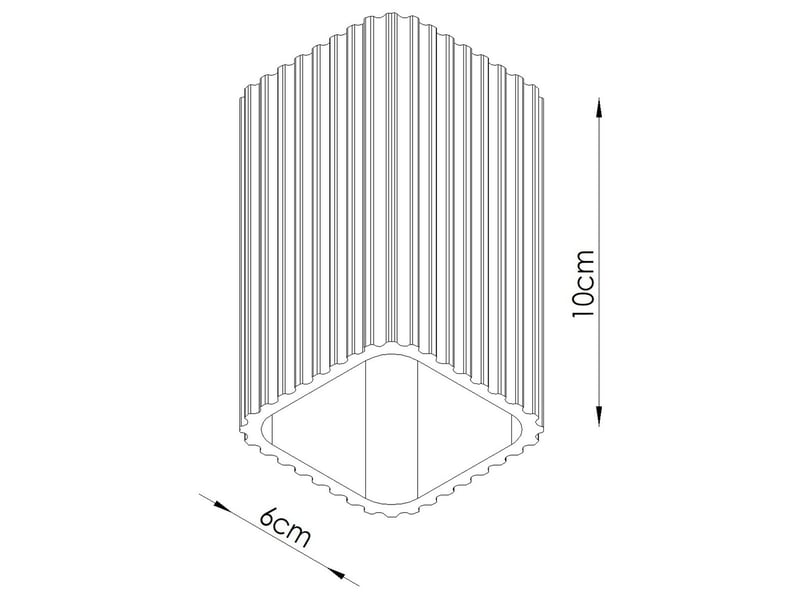  Plafonnier rayo 10 bordeaux aluminium moderne 10x6x6cm SL.3219 - Conforama E