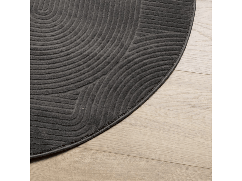  Tapis à poils ras look scandinave iza anthracite? 100 cm - comfortxl 375434 - Conforama D