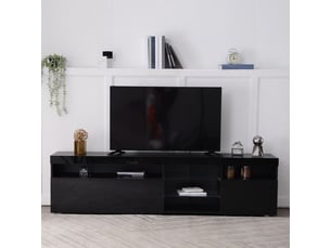 Meuble tv coloris noir 180 cm <strong>OXEZA</strong> <strong></strong>