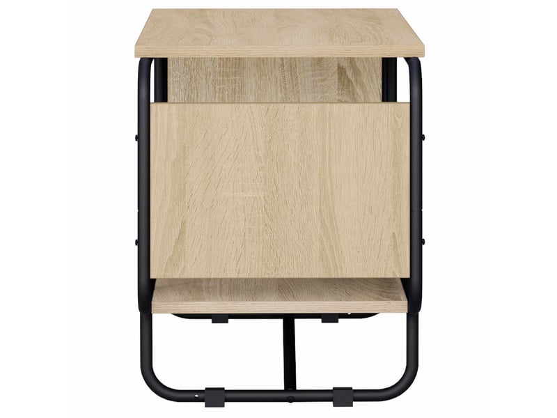  Meuble tv moderne, banc tv 98x36x45 cm chêne sonoma bois d'ingénierie  - Conforama D