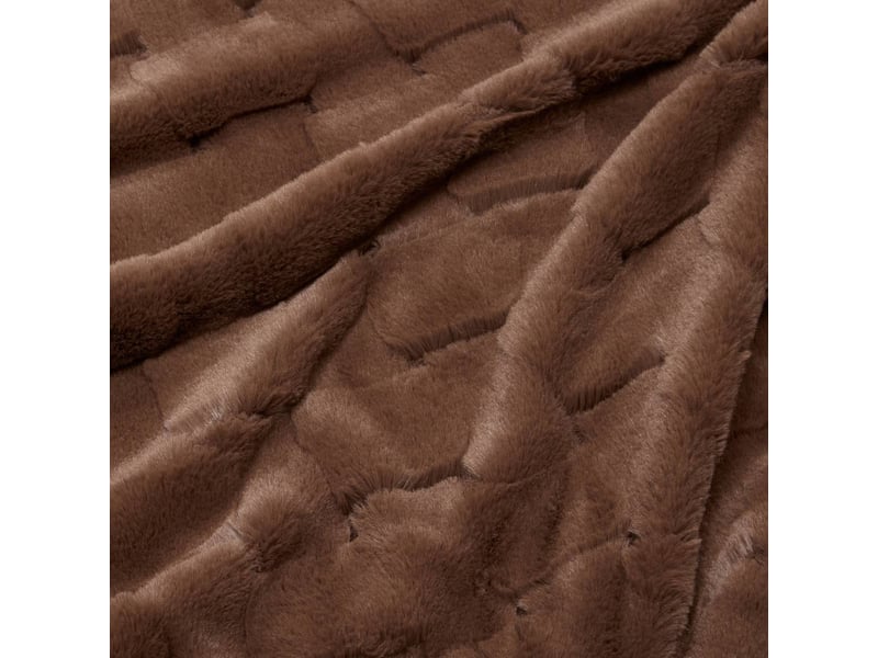  Plaid nalia 120x160cm marron NALIA - Conforama C