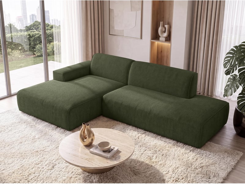  Canapé d'angle moderne didim duo, 288 cm, vert, en velours g Didim Duo - Conforama D