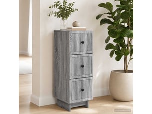 Armoire de rangement bureau, armoire à tiroirs sonoma gris 33 x 34,5 x 90 cm shl1086