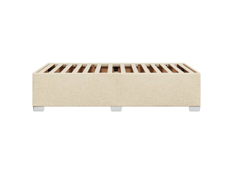  Lit simple- lit adulte -  cadre de lit sans matelas crème 80x200 cm tissu  - Conforama D