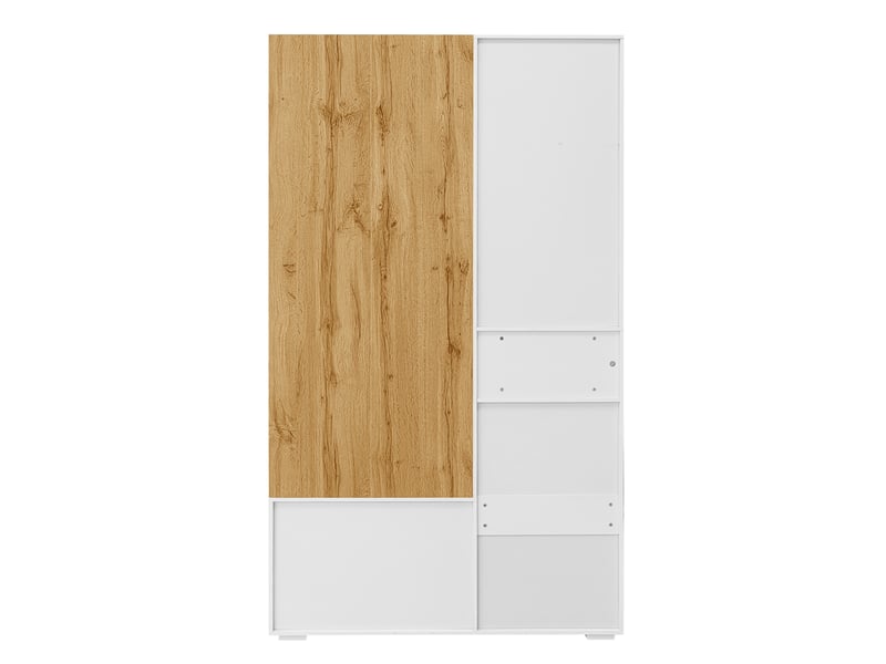  Portemanteau avec banc et rangement 110 x 190 cm en mdf blanc et bois  - Conforama D