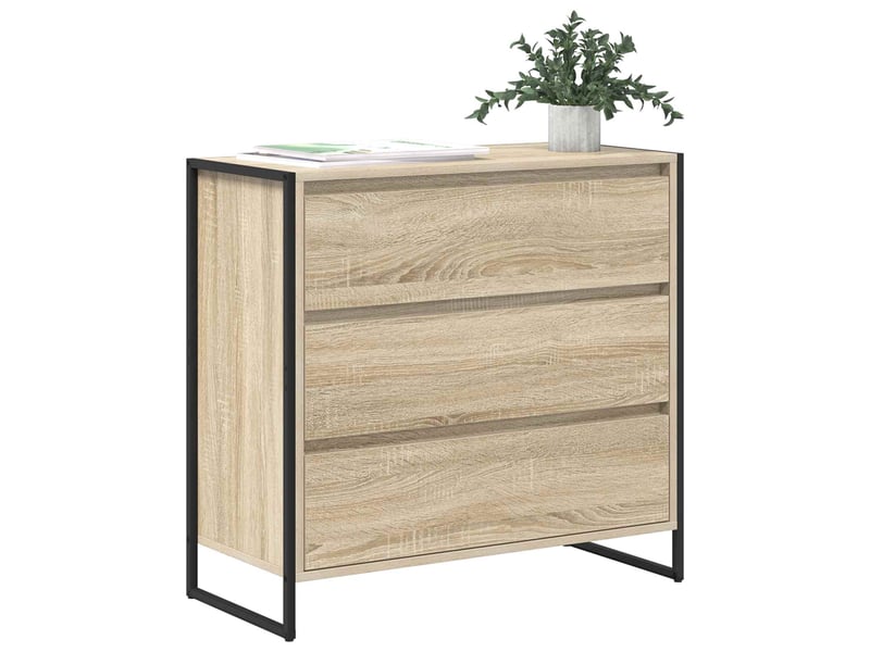 Buffet - bahut - meuble de rangement sonoma 79 x 36 x 75.5 cm bois d'ingénierie - Conforama C
