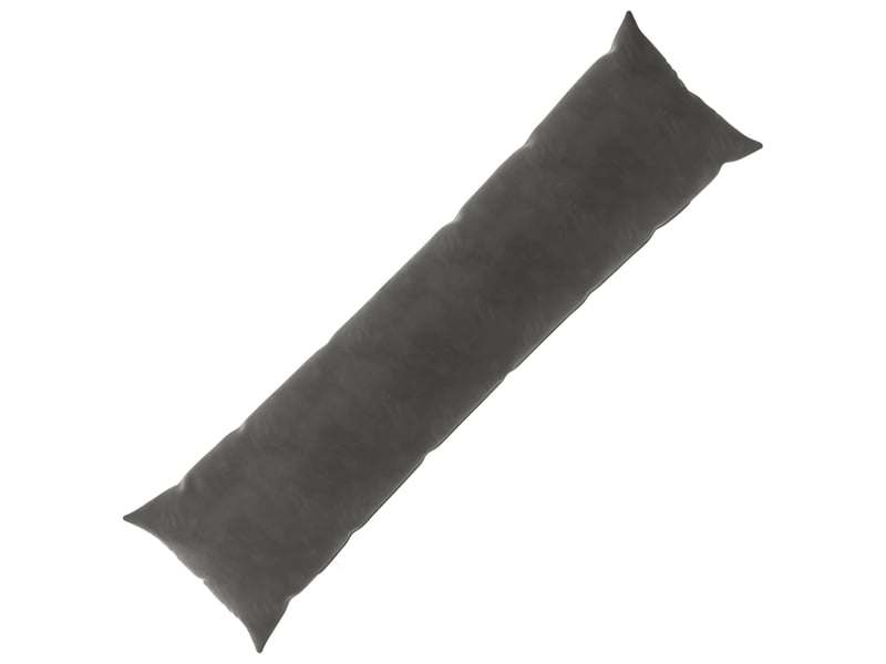 Coussin avec oreiller, coussin décoratifs heerlen gris foncé 40 x 145 cm velours cf50965 - Conforama A