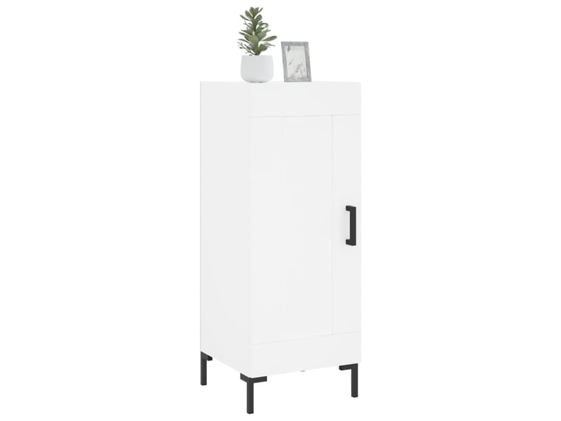  Buffet - bahut - meuble de rangement blanc 34,5x34x90 cm bois d'ingénierie  - Conforama C