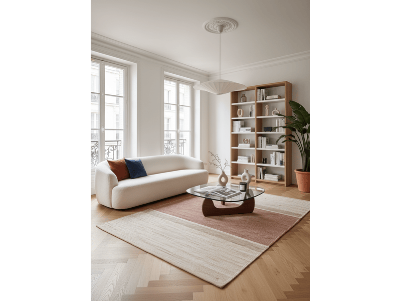  Tapis design en jute tissé main cigale - 160x230 cm  - Conforama B