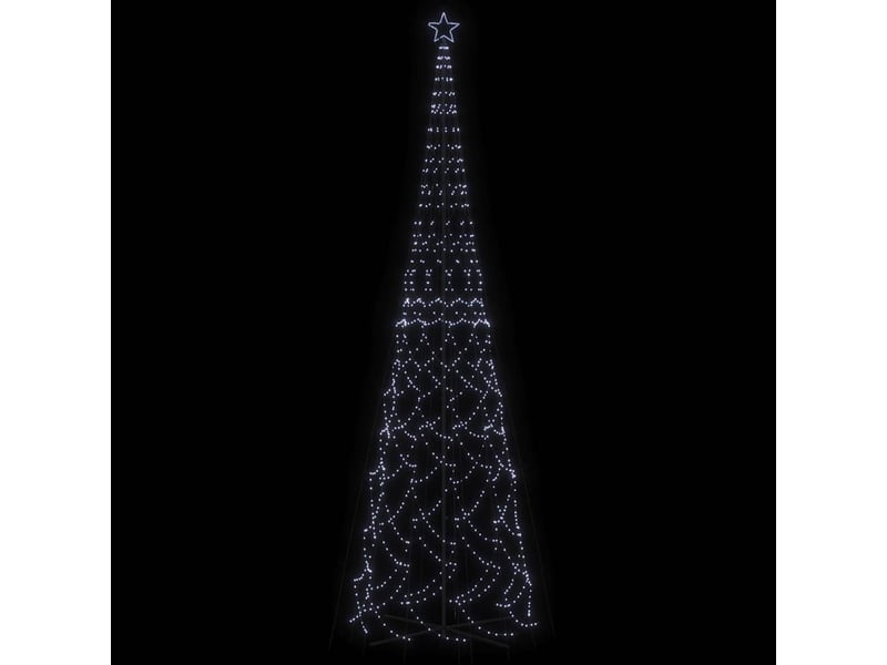 Arbre de noël, sapin de noël cône 3000 led blanc froid 230x800 cm - Conforama D