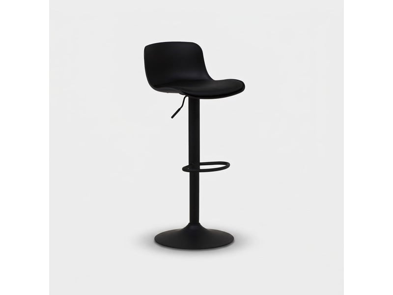  Lot de 2 tabourets de bar hauts pivotants et réglables samoa - noir  - Conforama C