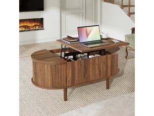 Table basse coloris marron
