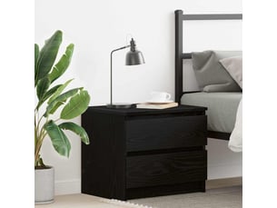 Table de chevet, table d'appoint chêne noir 50 x 40 x 43,5 cm