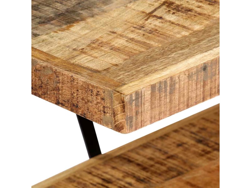 Meuble tv - banc tv - meuble de rangement 160x40x50 cm bois solide de manguier  - Conforama C