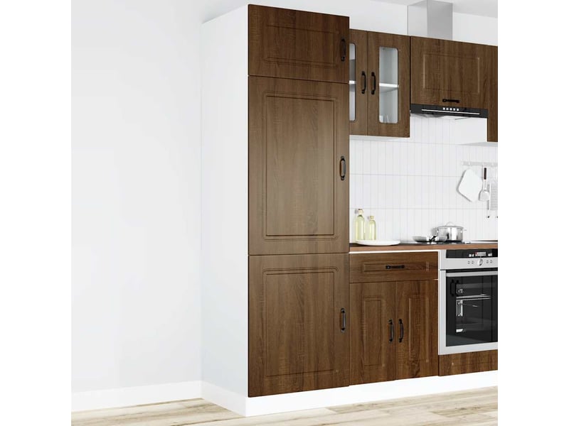  Meuble de rangement, armoire de cuisine kalmar chêne marron bois d'ingénierie shl1573  - Conforama B